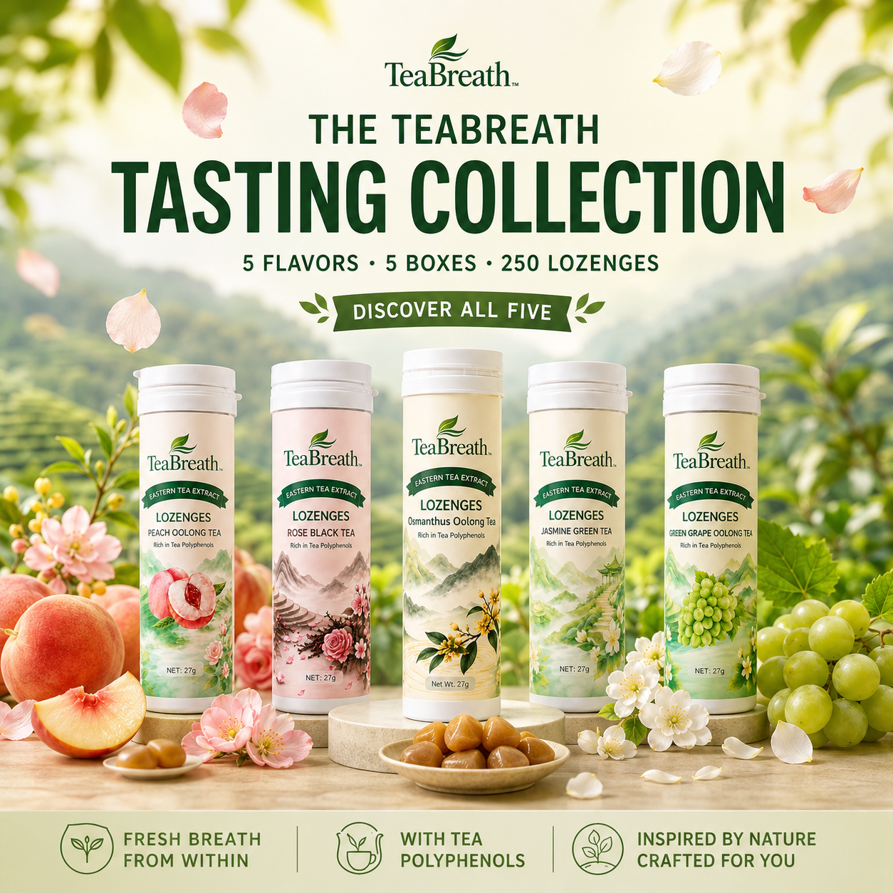 THE TEABREATH TASTING COLLECTION - All 5 Signature Flavors