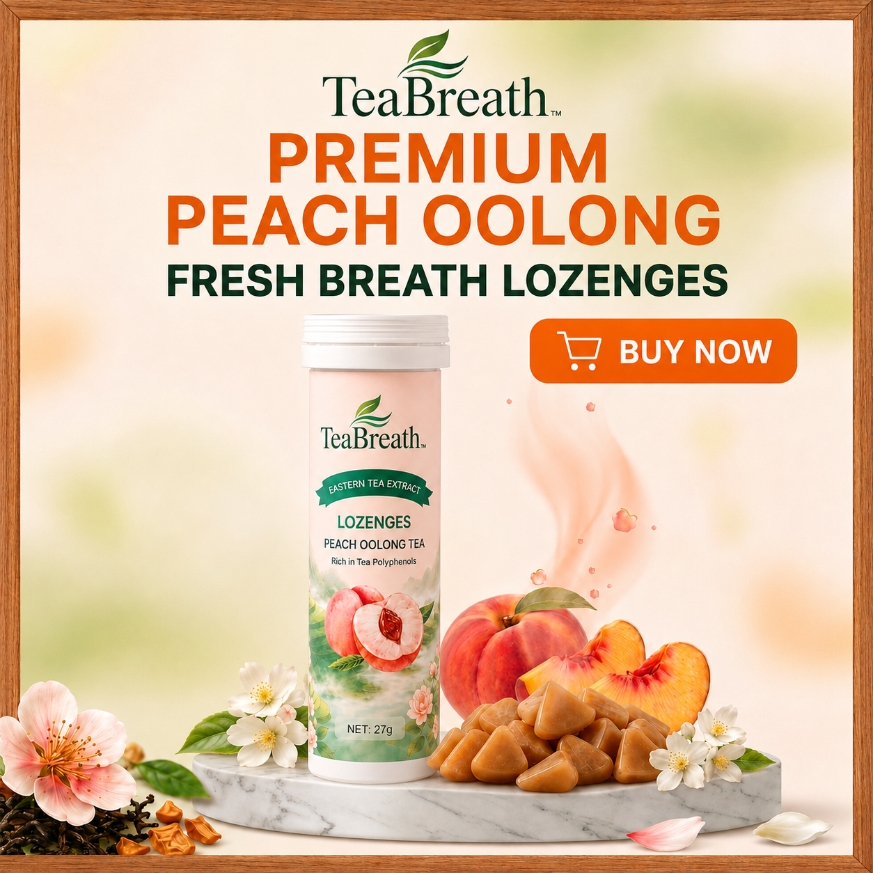 PEACH OOLONG TEA LOZENGES