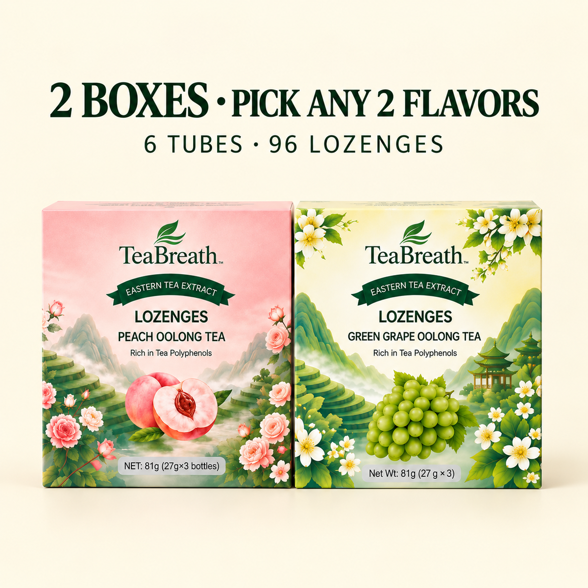 2 BOXES · 2 FLAVORS