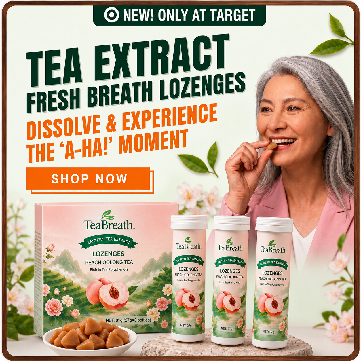 PEACH OOLONG TEA LOZENGES