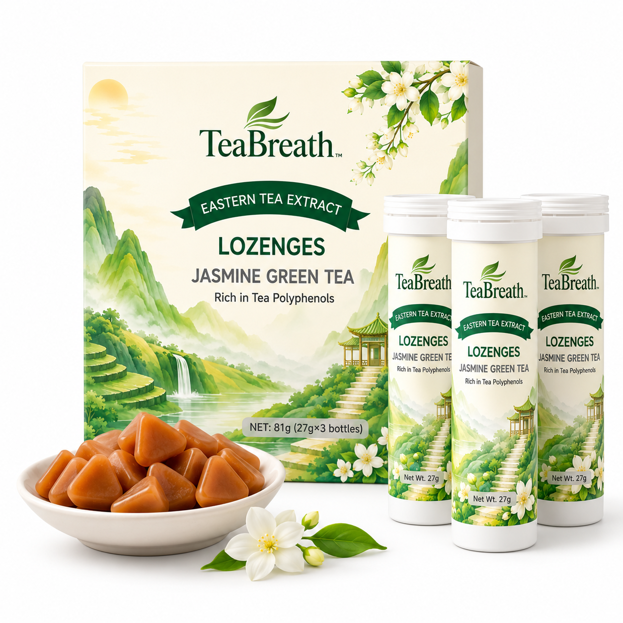JASMINE GREEN TEA LOZENGES