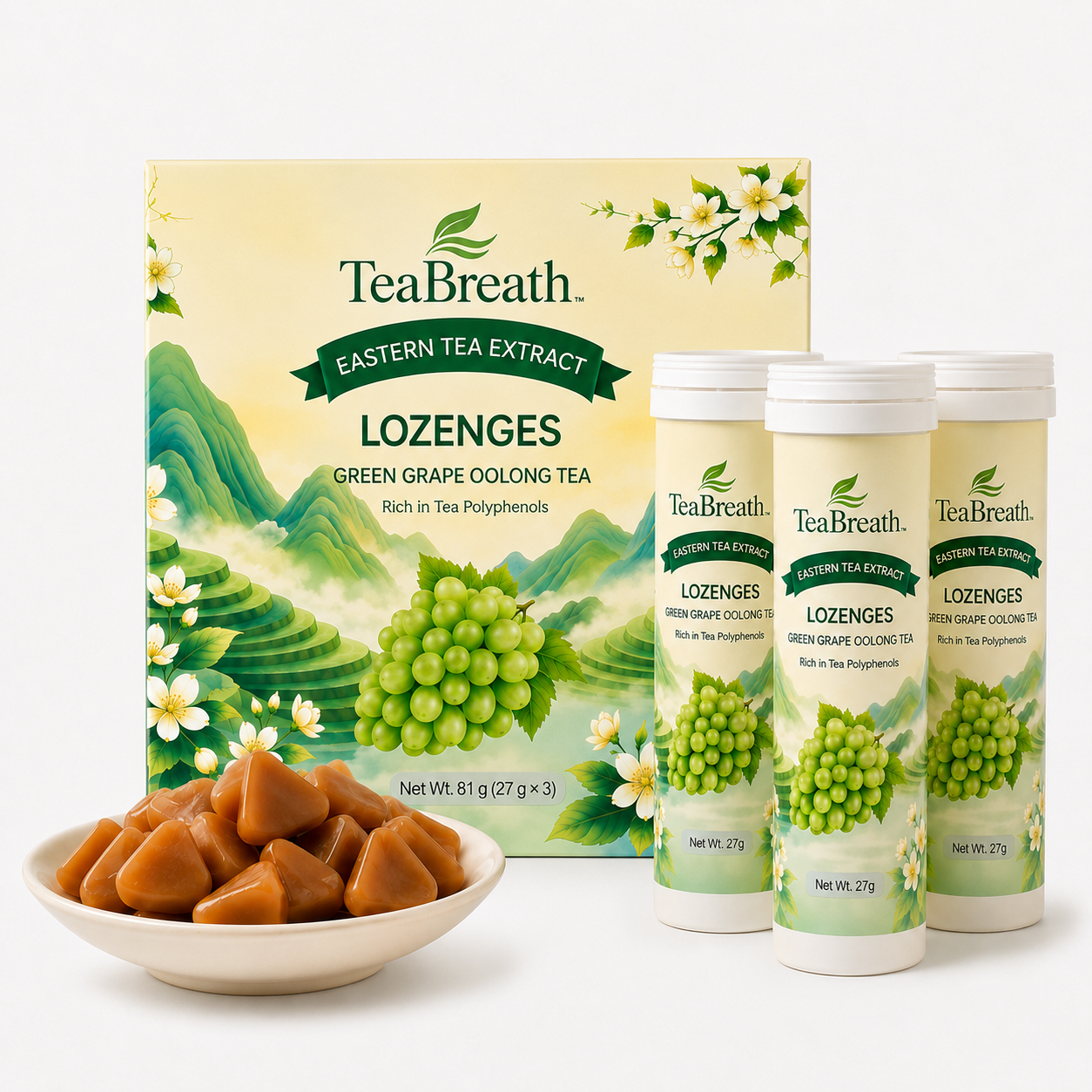 GREEN GRAPE OOLONG TEA LOZENGES